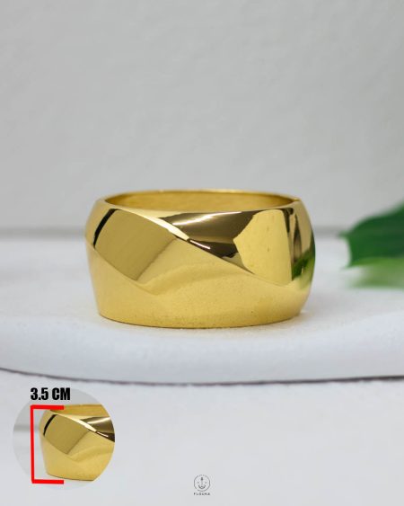 gold chanky curve bangel