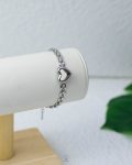 silver haert bracelet