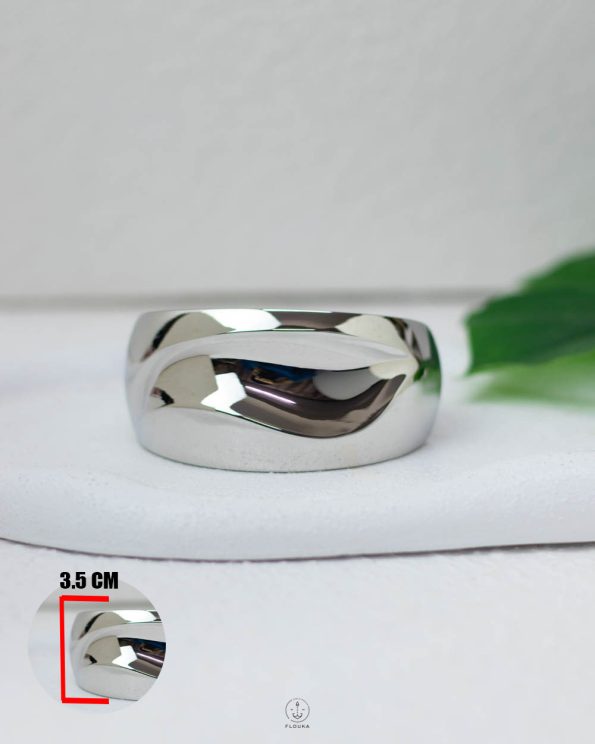 silver chanky wave pump bangel