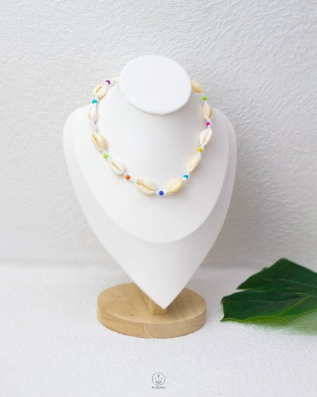 free size summer colorful seashell necklace