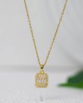 triple Crystal strus necklace