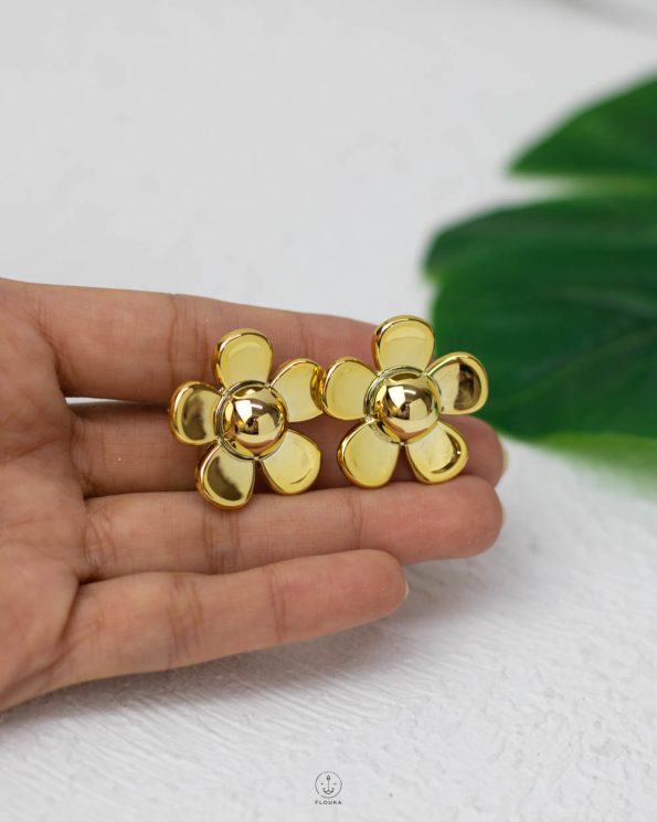 CCB gole rose earing