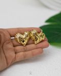 CCB gole wavy heart earing (copy)