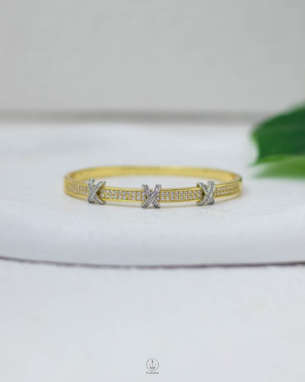 MIX SILVER & GOLD STRUAS BRACELET