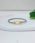 MIX SILVER & GOLD STRUAS BELT BRACELET