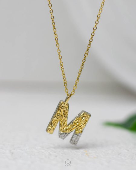 litter M mix silver & gold straus necklace
