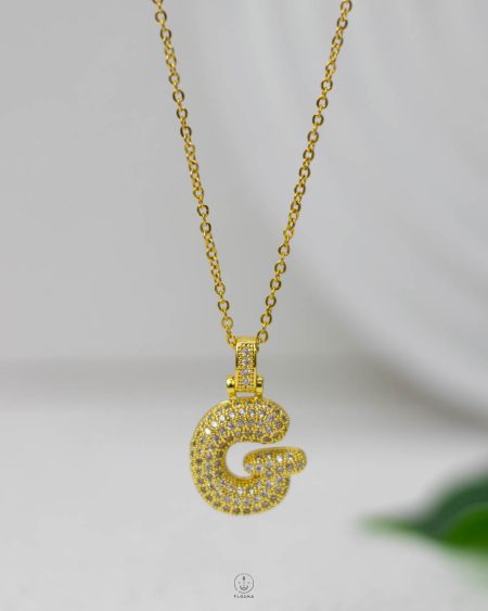 litter G gold straus necklace