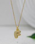 litter F gold straus necklace