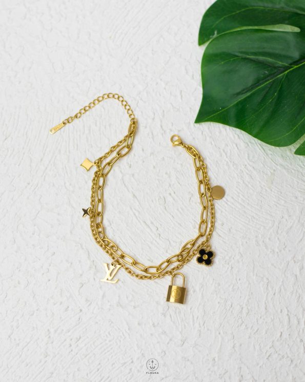 double layers LV & VAN CLEEF ankelet