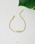 mix gold & white tennis bracelet