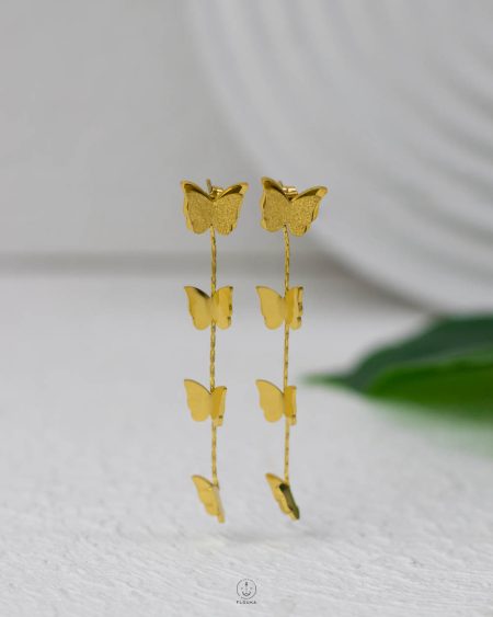 many basic butterfly earrings
