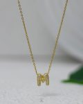 litter M gold strus necklace