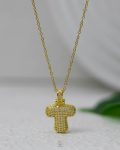litter T gold strus necklace