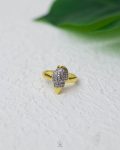 free size mix gold & silver straus seasell ring
