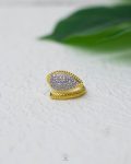 free size mix gold & silver straus snake ring