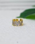 free size mix gold & silver straus tiny star ring