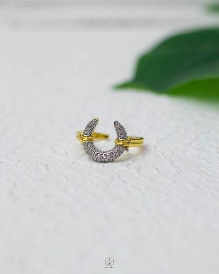 free size mix gold & silver straus litter C ring