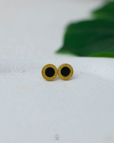 black bulgari earring