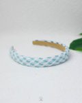 baby blue & white collar