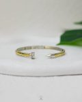 mix silver & gold struas nail bracelet