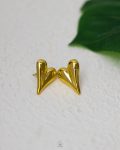 CCB gold heart earing