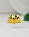 gold curve earring