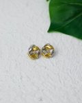 mix silver & gold tie earring