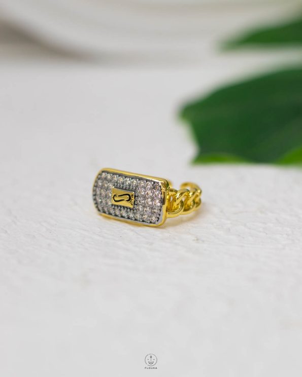 free size gold monaco ring