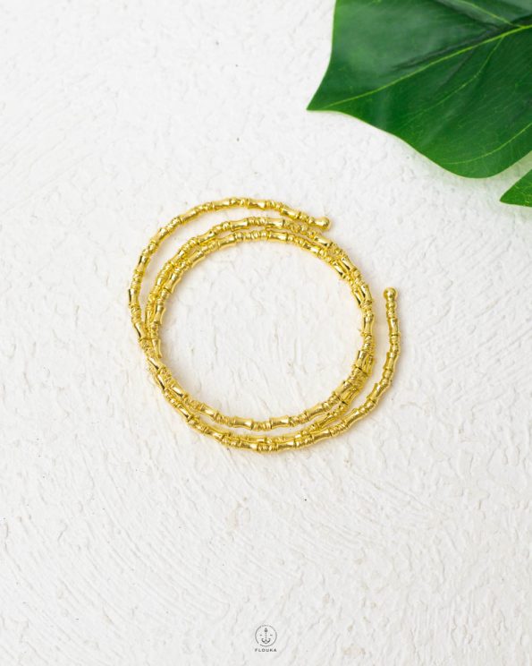 free size gold bone bracelet