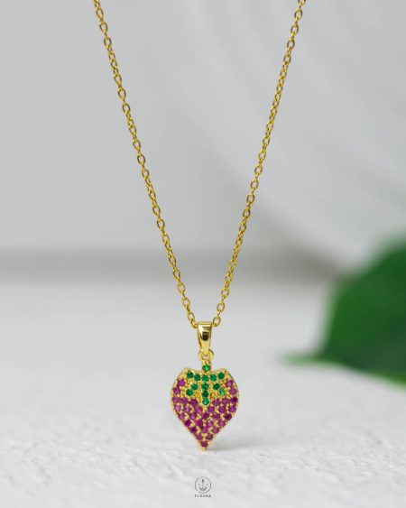 mini straus Strawberry necklace