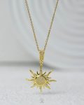 gold sun shine struas necklace
