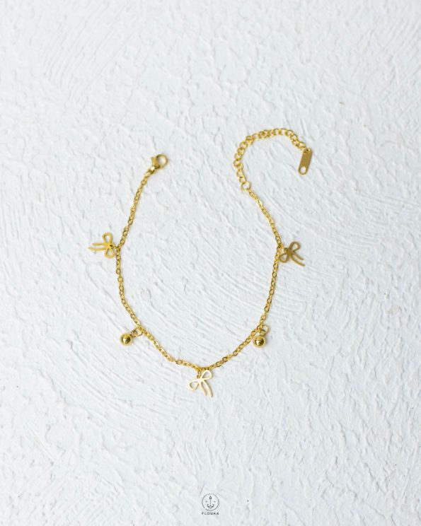 gold tie ankelet