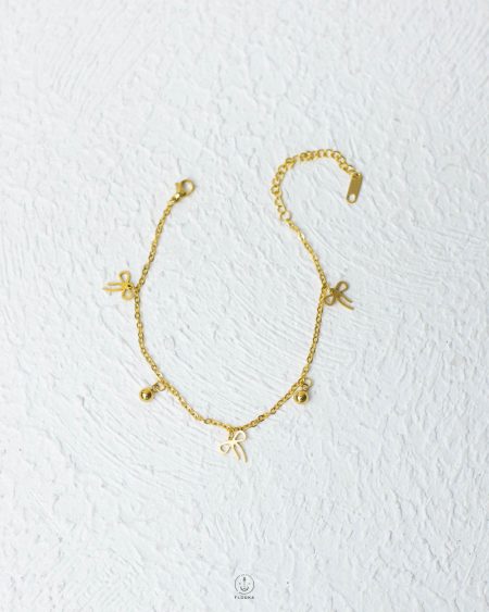 gold tie ankelet