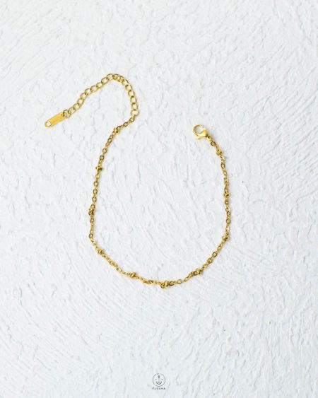 gold ball ankelet