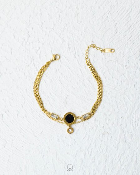 double layer bulgari white straus bracelet