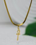 gold key life snake necklacet
