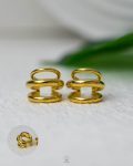 three layer gold fake piercing