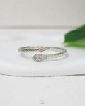 easy open straus silver snake bracelet
