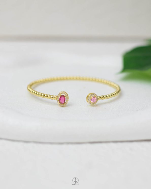 easy open pink straus bracelet