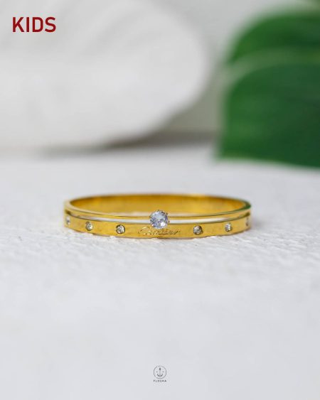 gold carter kids bracelet
