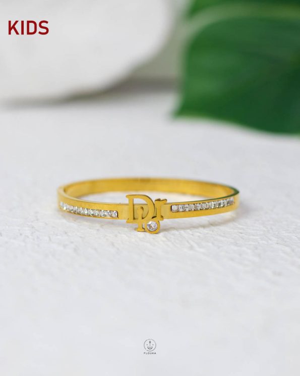 gold dior kids bracelet