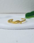 gold tie bracelet