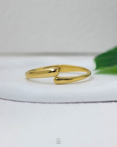 gold wrap bangle bracelet