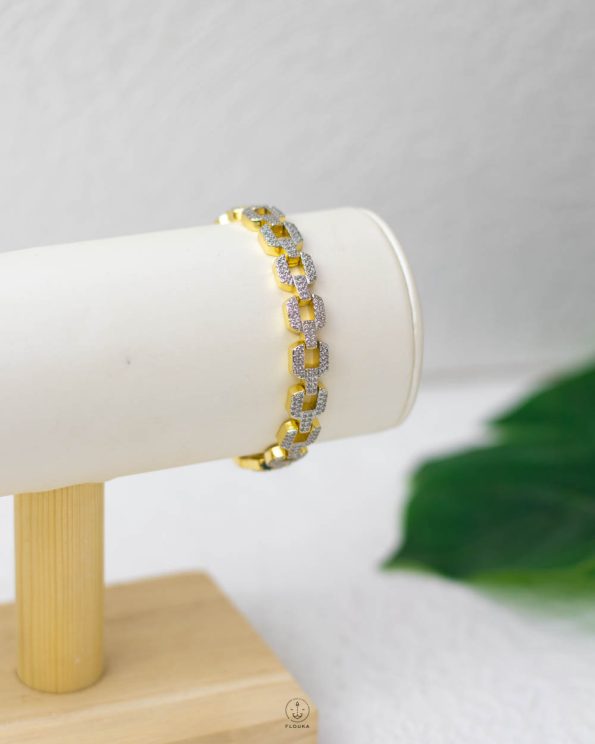 mix gold & silver struas bracelet