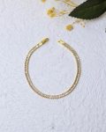 gold wide tinnes bracelet