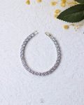 big basic silver tinnes bracelet