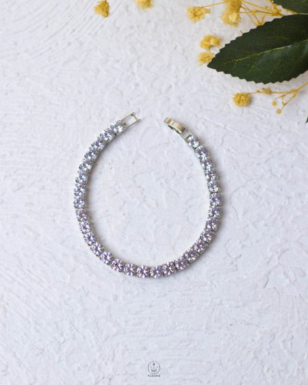 big basic silver tinnes bracelet