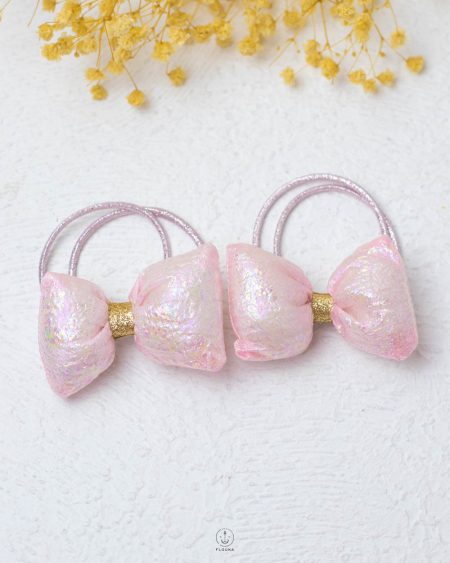 double Metallic pink tie tokka