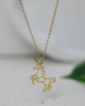 gold Horse necklace