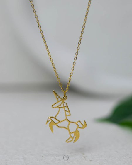 gold Horse necklace